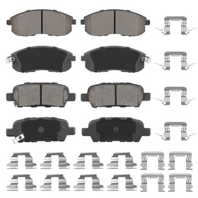 Aeagle packaging showing front and rear pads and kit contents for quick identification