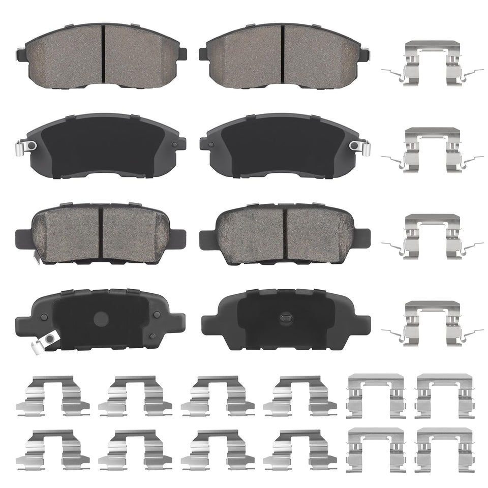 Aeagle packaging showing front and rear pads and kit contents for quick identification