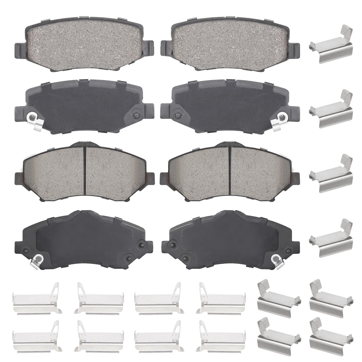 Aeagle brake pads front and rear packaging showing brand and kit benefit