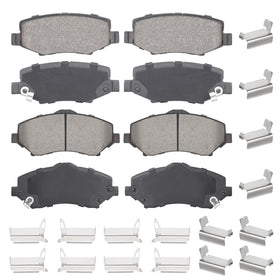 Aeagle brake pads front and rear packaging showing brand and kit benefit