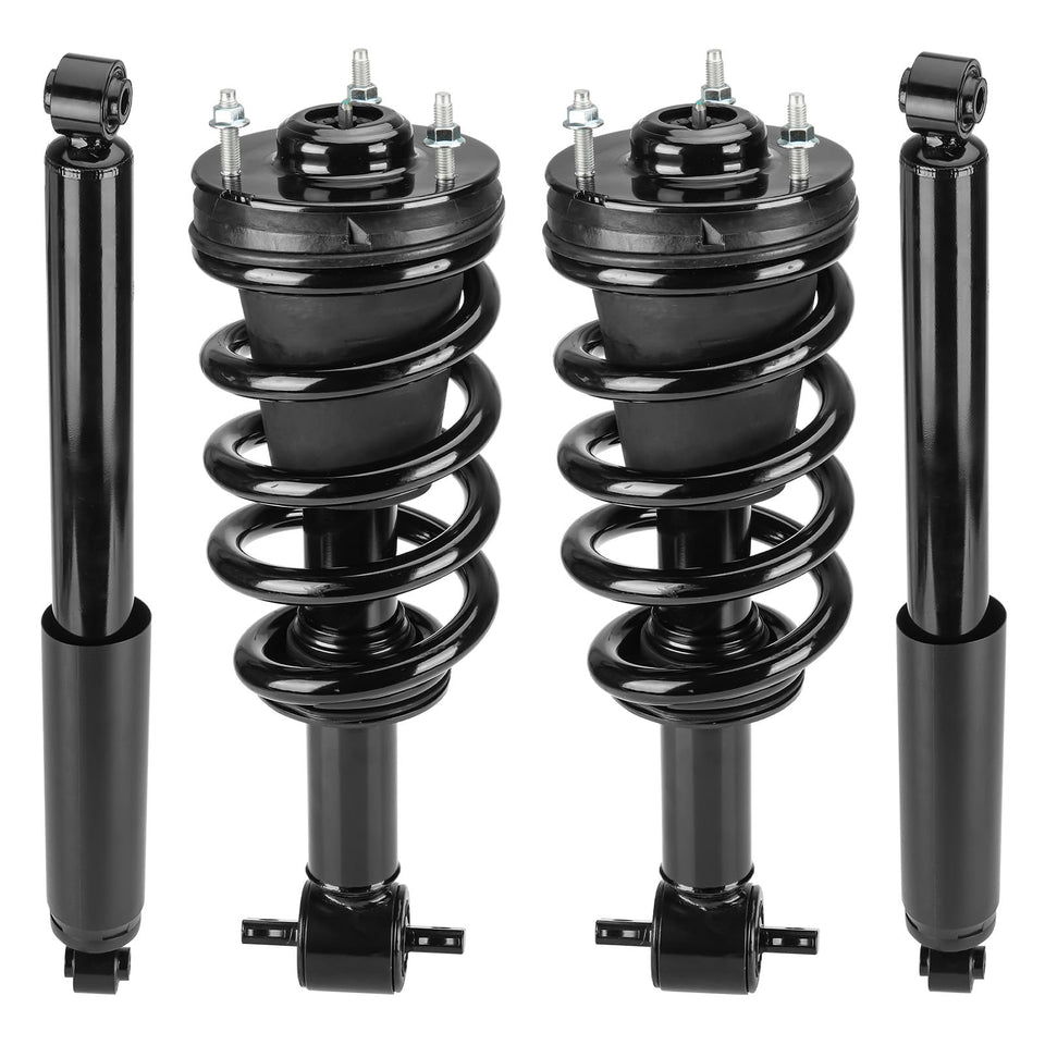 Aeagle front strut assembly front view showing fitment and improved handling