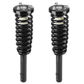 Aeagle front strut assembly front view showing complete pre-assembled unit benefit: quicker installation