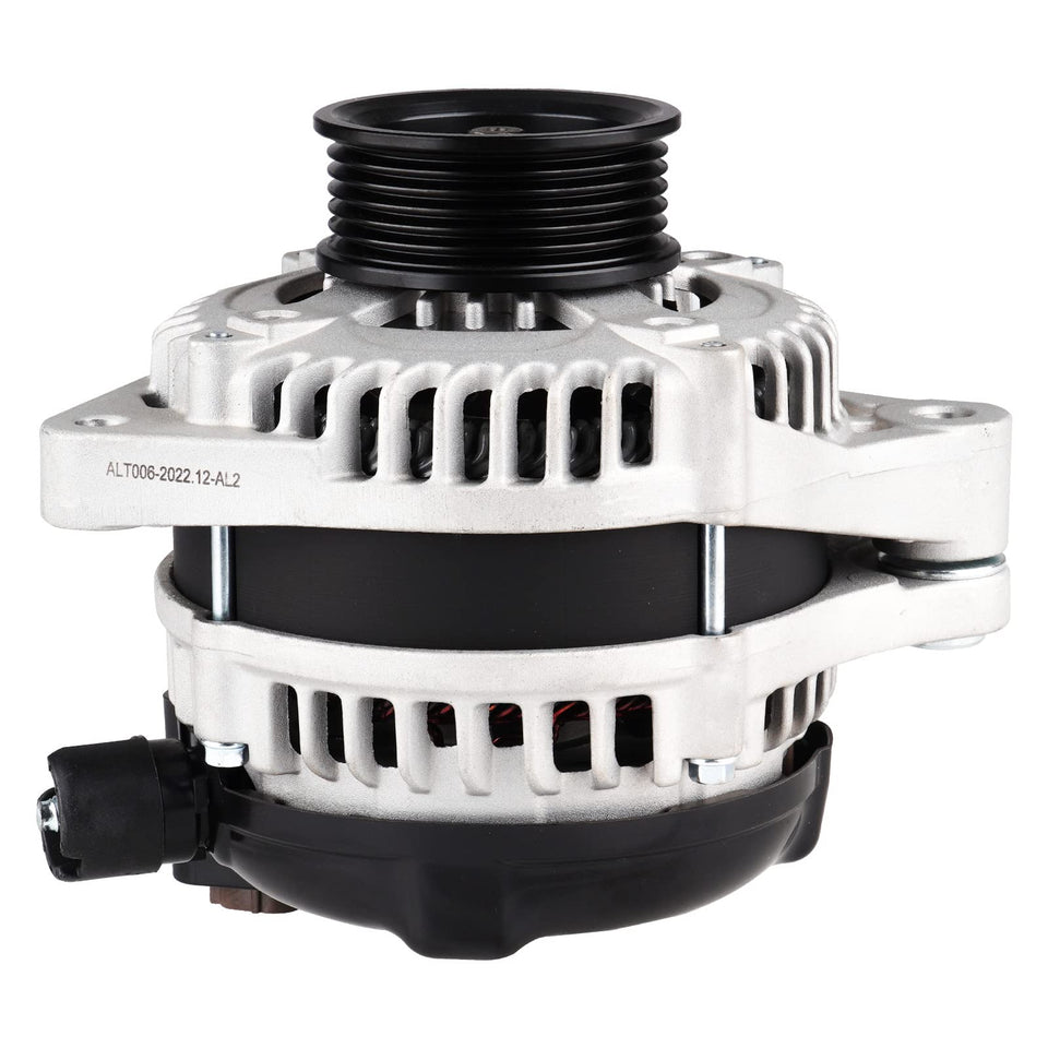 Aeagle front view alternator showing housing and cooling fins, ensures correct fit