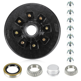 Aeagle front view brake drum showing bolt pattern and corrosion protection benefits