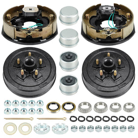 Aeagle front view showing drums and brakes for clear compatibility understanding