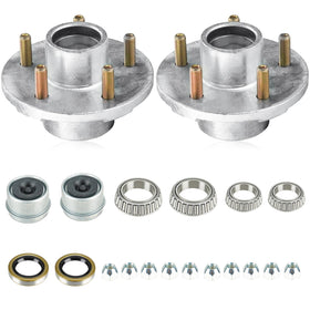 Aeagle front view of two 5-hole hubs showing corrosion-resistant finish and fit