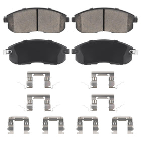 Aeagle front pads front view showing fit and quiet braking benefit