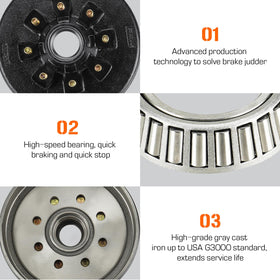 Aeagle assortment of nuts bolts springs laid out easing installation