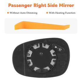 Aeagle mirror glass back detail showing 2-pin connector and easy plug-in benefit