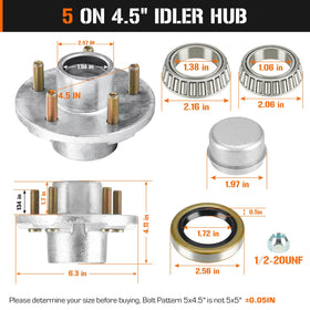 Aeagle hub nuts and spare hardware laid out to show full kit completeness