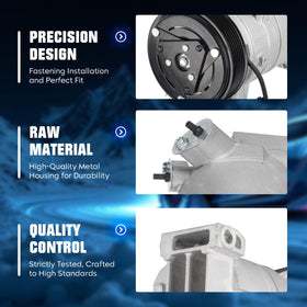 Aeagle compressor mounted in engine bay demonstrating correct installation and space-saving fit