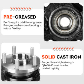 Aeagle close-up of hub bearing surface highlighting precision machining and durability