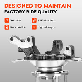 AEagle steering knuckle side profile highlighting reinforced mounting points