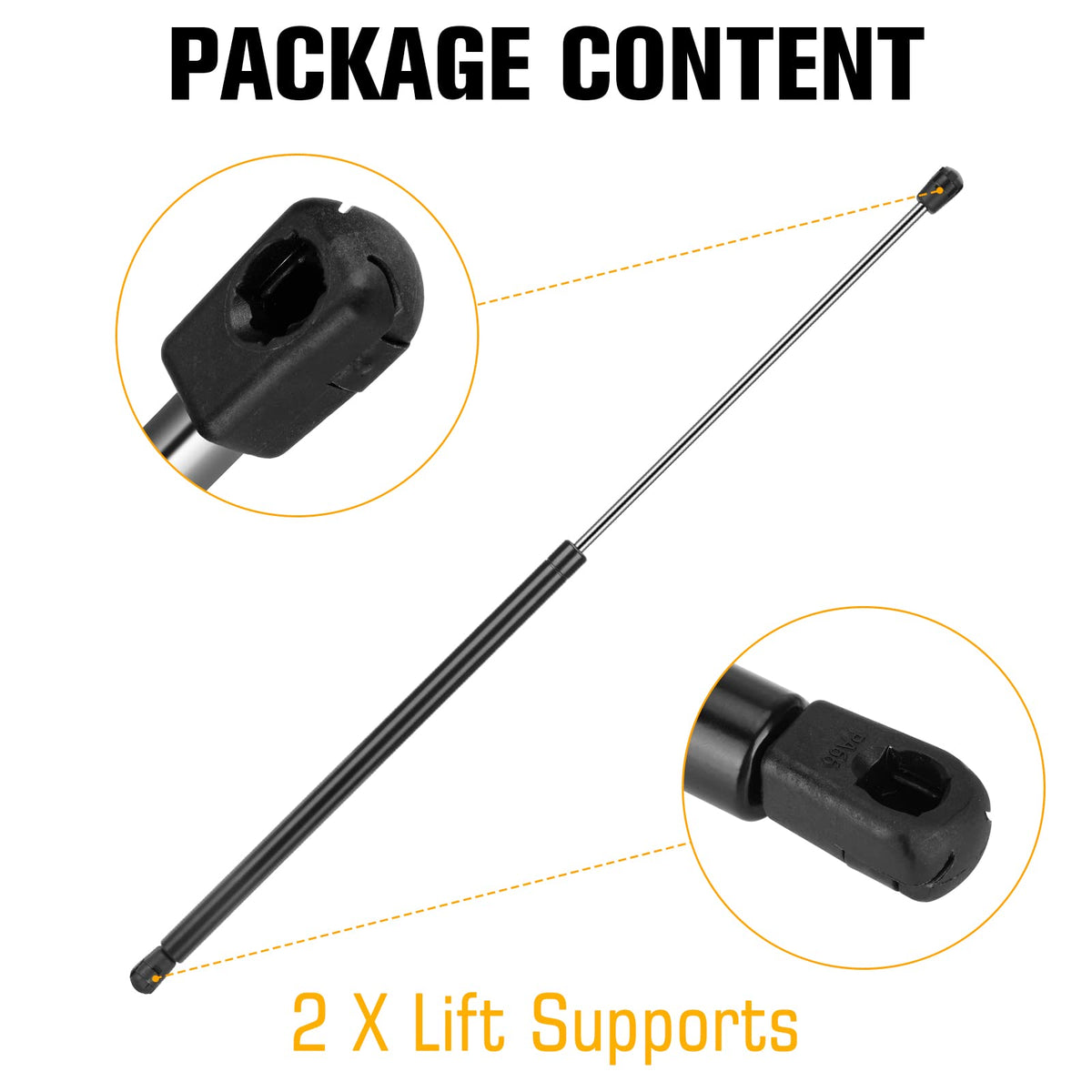 Aeagle length comparison showing 26.38" extended and 15.63" compressed accuracy