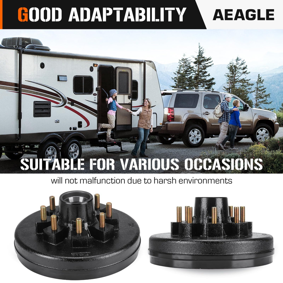 Aeagle installed on trailer axle showing ready-for-road durability and load support