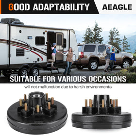 Aeagle installed on trailer axle showing ready-for-road durability and load support