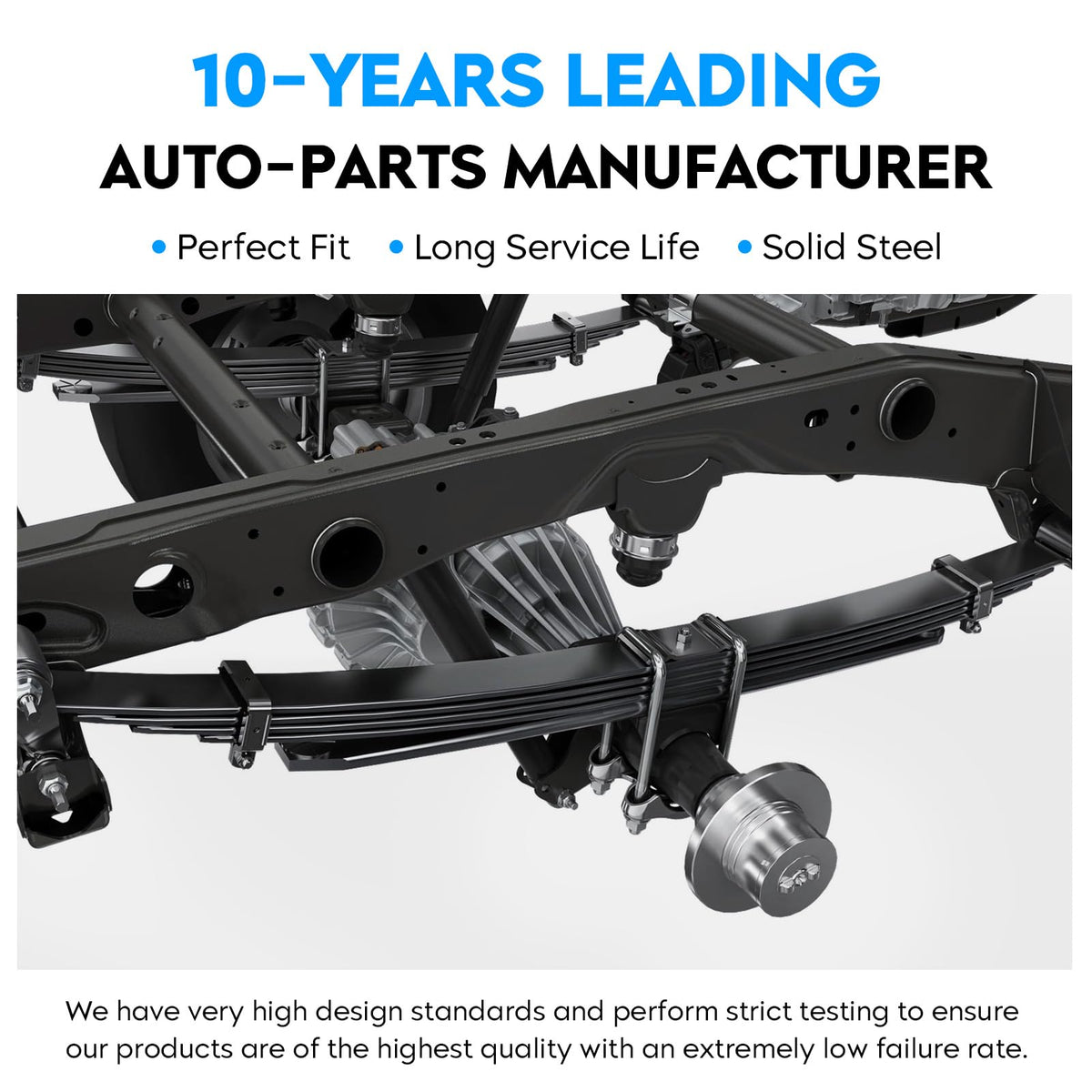 Aeagle lifestyle photo of trailer with new springs showing improved load support benefit