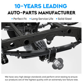 Aeagle lifestyle photo of trailer with new springs showing improved load support benefit
