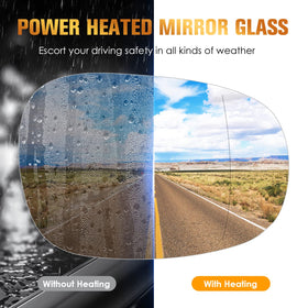 Aeagle mirror glass installed on BMW door illustrating direct-fit replacement benefit