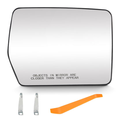Aeagle passenger right mirror glass front packaging showing fit and benefit