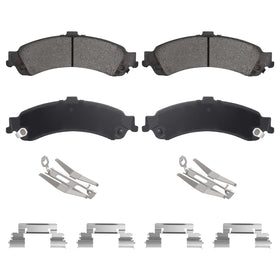 Aeagle rear brake pads front view showing fitment and profile, improves braking confidence