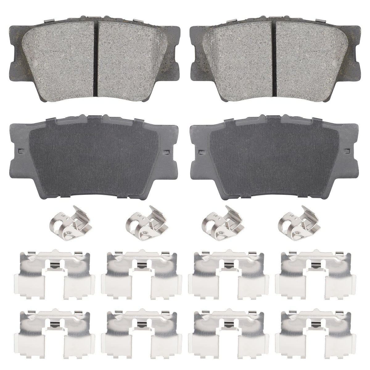 Aeagle rear ceramic pads front packaging showing complete 4PCS set and fitment