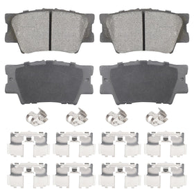 Aeagle rear ceramic pads front packaging showing complete 4PCS set and fitment