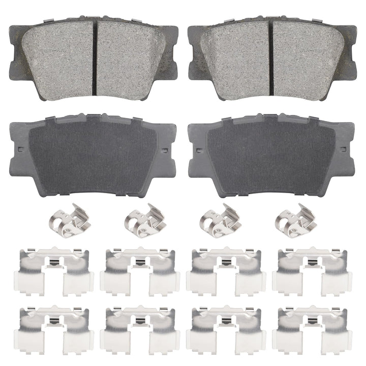 Aeagle rear ceramic pads front packaging showing complete 4PCS set and fitment