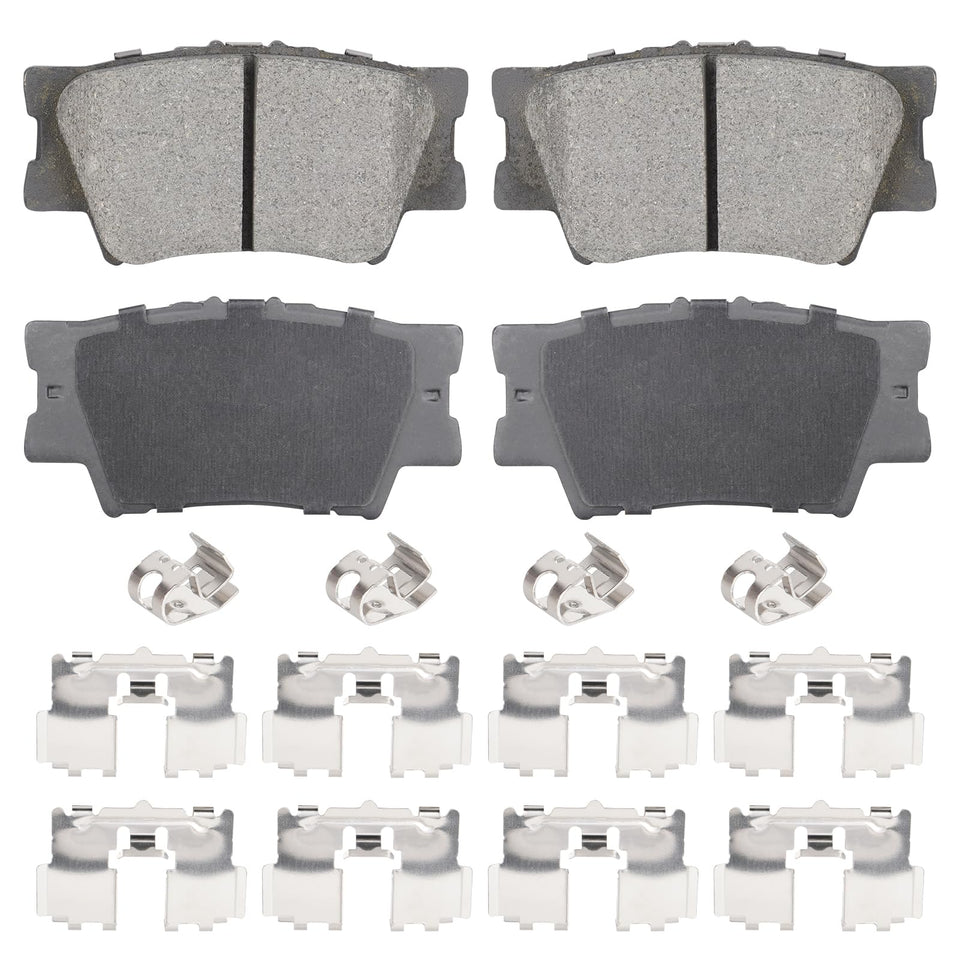 Aeagle rear ceramic pads front packaging showing complete 4PCS set and fitment
