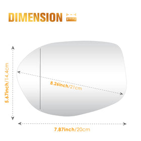 Aeagle mirror next to ruler showing scale for accurate part matching benefit