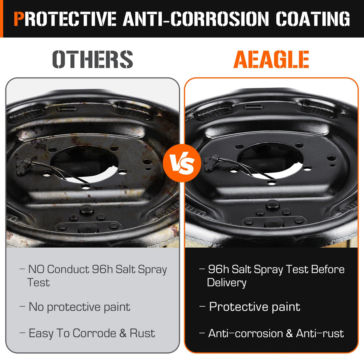 Aeagle spring pads and nuts laid out showing included hardware benefit