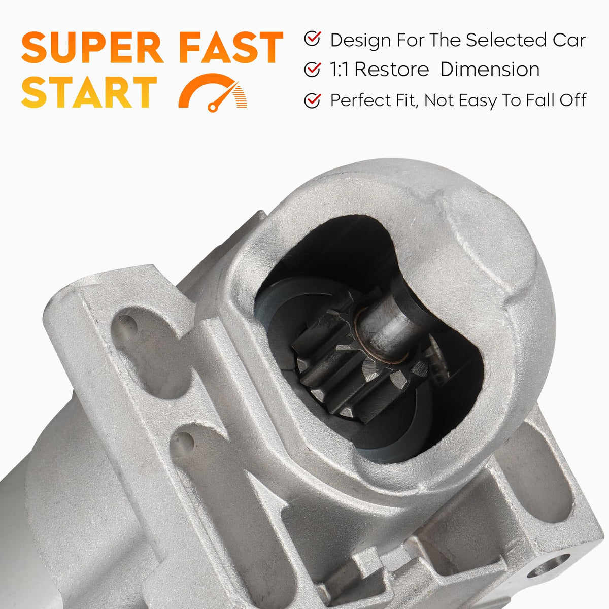 Aeagle starter connector detail view showing plug-and-play terminal for easy installation