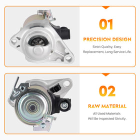 Aeagle starter dimensions scale comparison illustrating correct OEM-sized fit