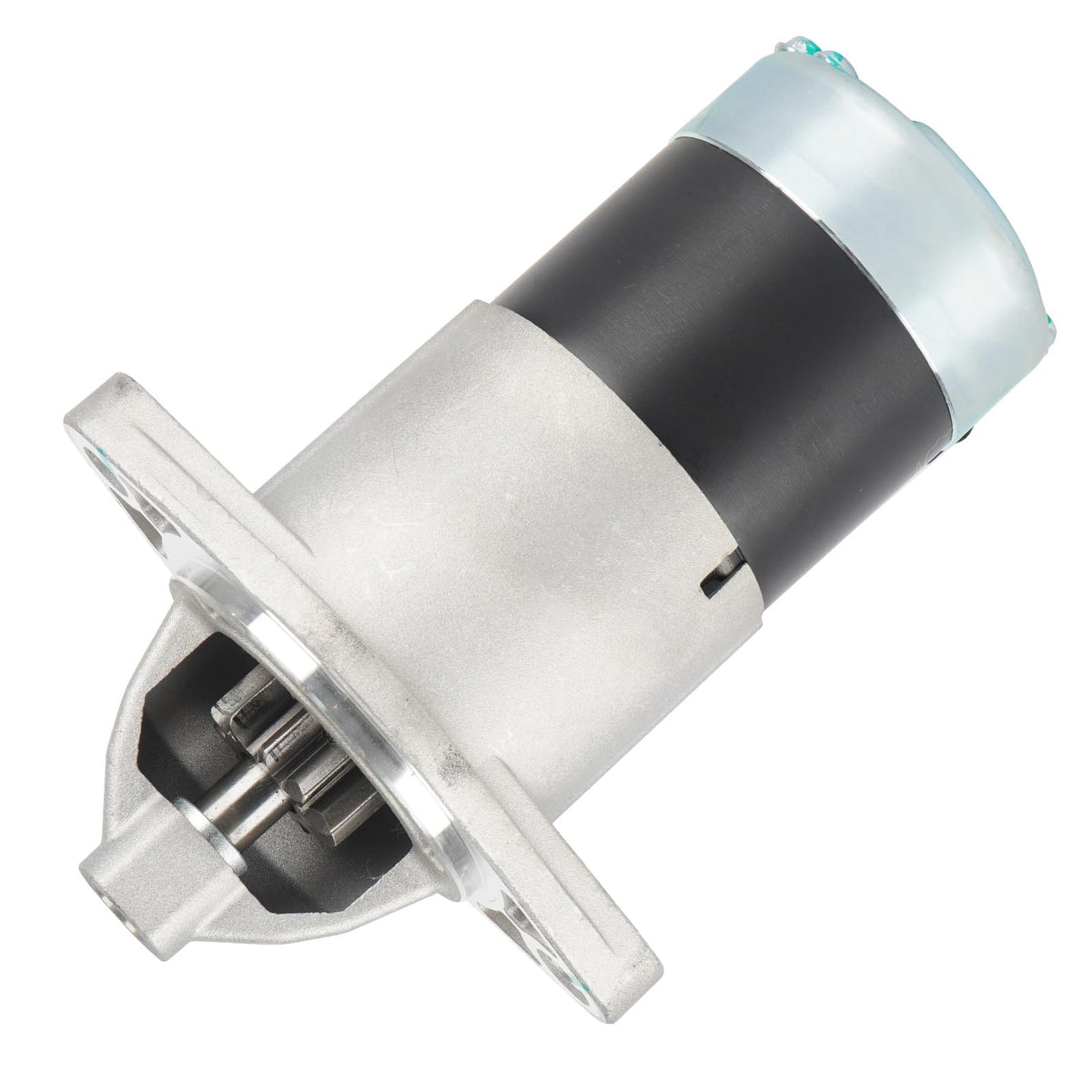 AEagle starter front view showing mounting pattern and direct-fit benefit