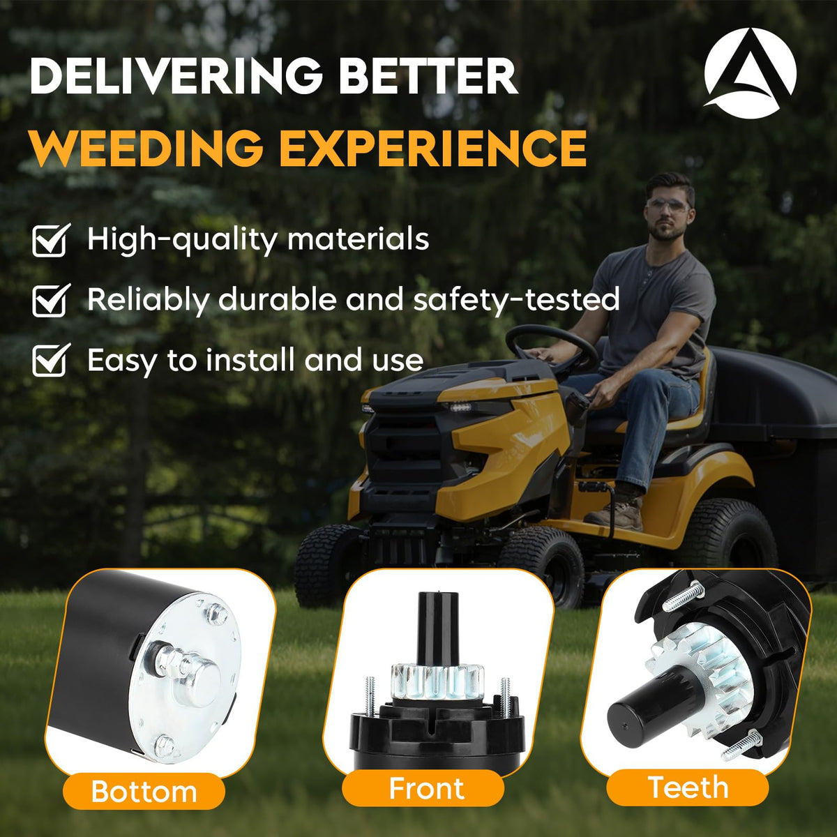 Aeagle starter installed on lawn mower demonstrating restored quick cranking