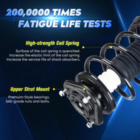 Aeagle close-up of coil spring and shock detail for durability benefit