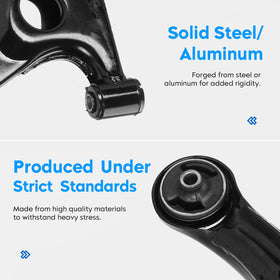Aeagle sway bar link with bushings visible to improve roll stability