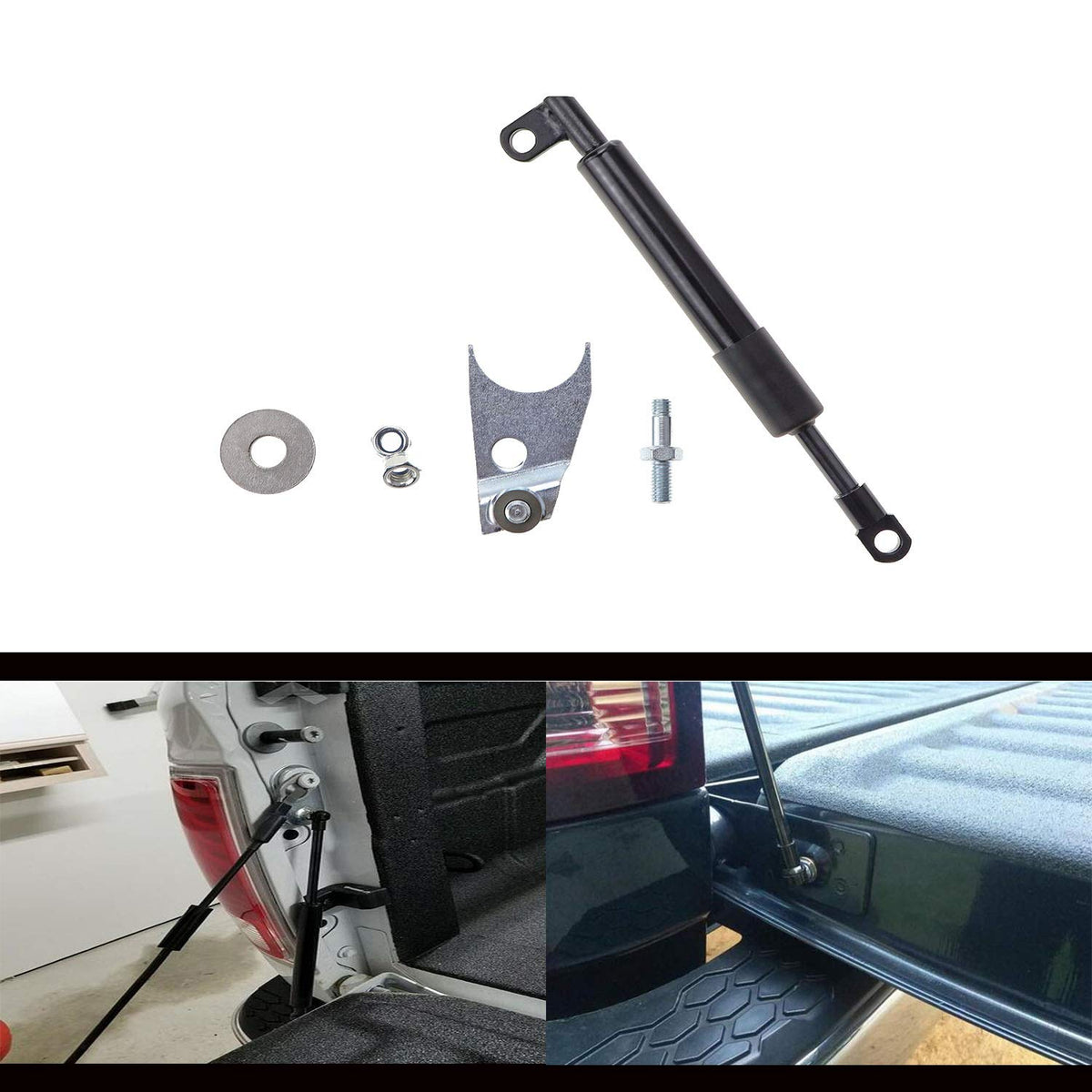 Aeagle tailgate assist close-up of strut barrel illustrating robust construction and long life