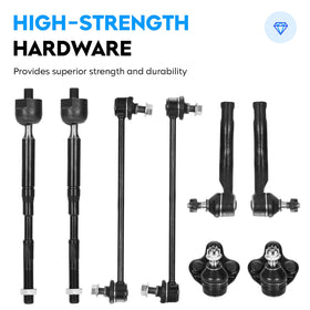 Aeagle tie rod assembly with boots that protect joints and extend life