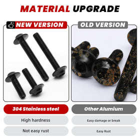 AEEAST bolts installed on a motorcycle fairing demonstrating neat fit