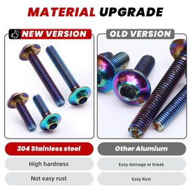 AEEAST bolts securing a motorcycle fairing highlighting clean appearance and secure fit