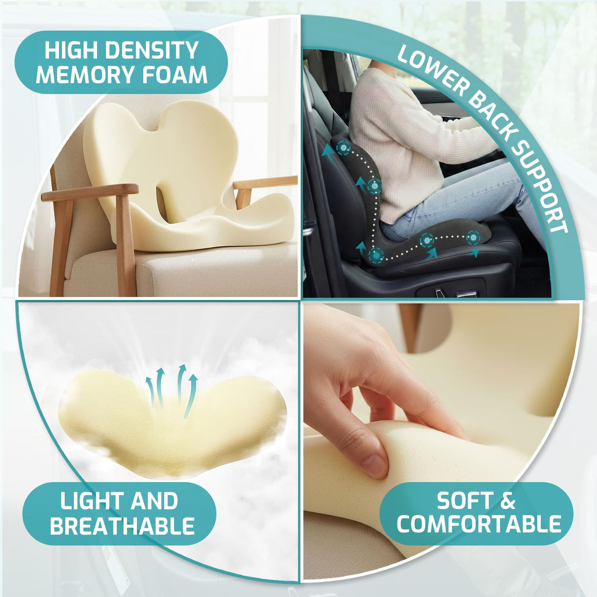 AEGIS CAR SEAT COVER pictured on road trip setting showing travel comfort and durability