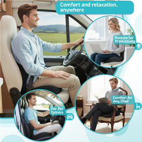 AEGIS CAR SEAT COVER beside ruler for size comparison illustrating 3-inch height boost