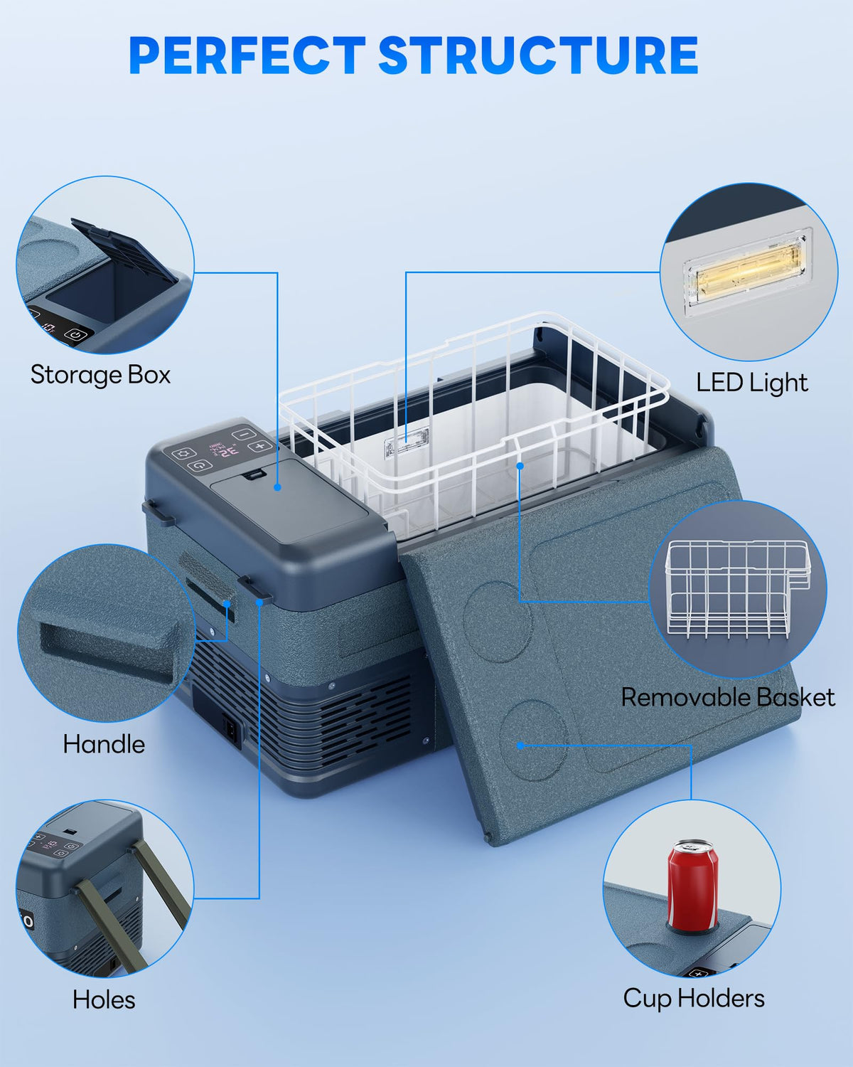 Aeitto placed in car trunk demonstrating portability and secure fit during travel