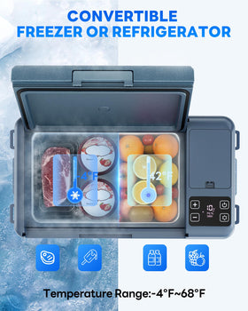 Aeitto top open revealing interior layout for organized food and drink storage
