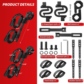 Aeloifft included mounting hardware laid out for easy installation