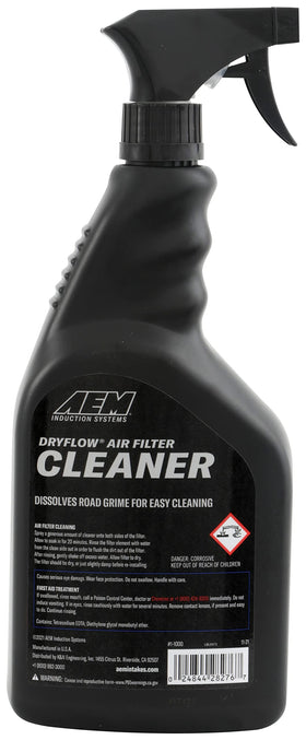 Close-up of AEM trigger sprayer nozzle applying cleaner, precise application advantage