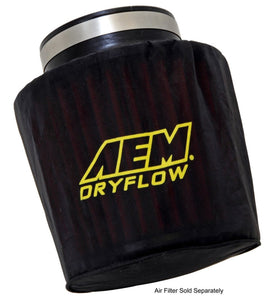 AEM 14000 fitted on Dryflow filter illustrating protection and fit