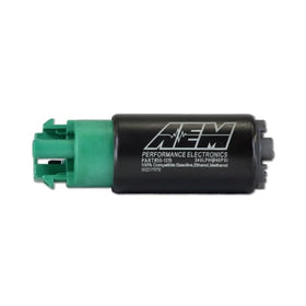 AEM 50-1215 front view showing compact pump and durable housing for reliable flow