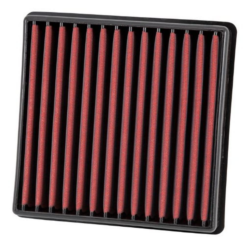 AEM DryFlow front view showing filter shape and fit benefits
